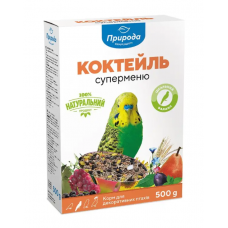 Корм для хвилястих папуг Природа Коктейль «Суперменю» 500 г Корм для хвилястих папуг Природа Коктейль «Суперменю» 500 г
