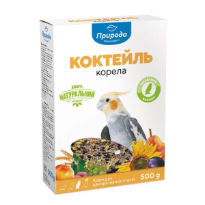 Корм для середніх папуг Природа Коктейль «Корела» 500 г Корм для середніх папуг Природа Коктейль «Корела» 500 г